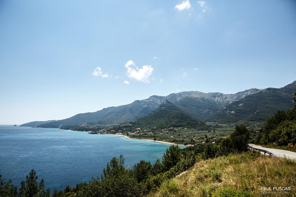 Vista Del Mare Luxury Villa Koinira Bagian luar foto